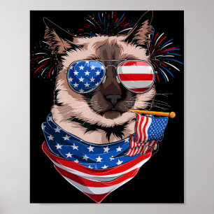 Lustige Meowica Siamese Katzenliebhaber Besitzer U Poster