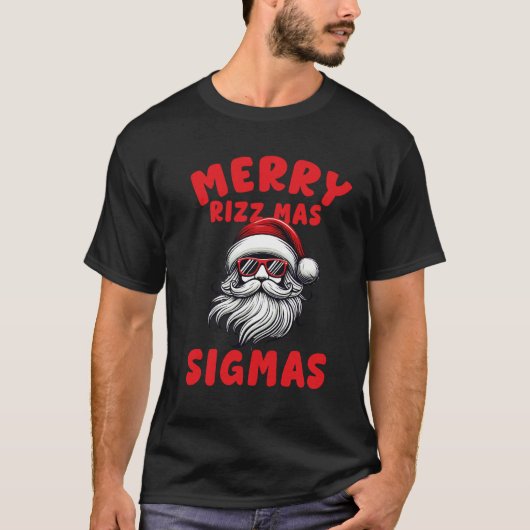lustige Merry Rizz Mas Sigmas ,Frohe Weihnachten T-Shirt (Vorderseite)
