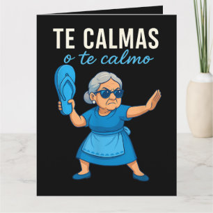 Lustige mexikanische spanische Oma Dankeskarte