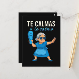 Lustige mexikanische spanische Oma Postkarte