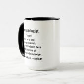 lustige Mikrobiologie Definition Geschenke für Män Tasse (Vorderseite Links)
