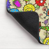 Lustige mikroskopische Labororganismen Mousepad (Ecke)