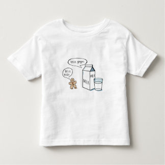 Lustige Milch-u. Ingwer-Kinder weiße T mit roter Kleinkind T-shirt