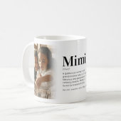 Lustige Mimi-Definitions-Foto-Kaffeetasse Kaffeetasse (Vorderseite Links)