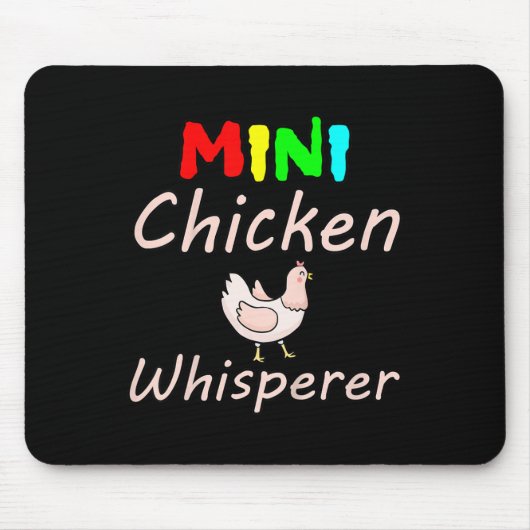 Lustige Mini-Hühner-Flüsterer-Kinder-Hühner Mousepad (Vorne)