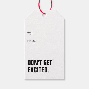 Lustige Minimalistische Neujahrs Geburtstag Geschenkanhänger