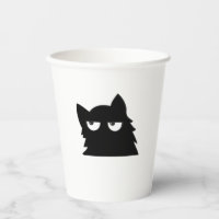 Lustige Minimalistische Schwarze Katze mit Richter