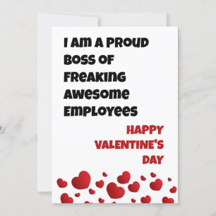 Lustige Mitarbeiter Valentinstag Karte