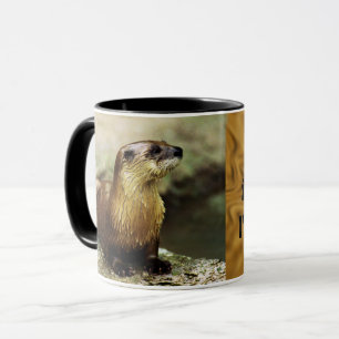 Lustige Mitteilung des Otters personifizieren Tasse