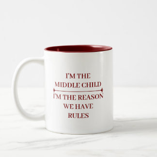 LUSTIGE MITTLERE KIND COOLE ZITATE INDIVIDUELLER N ZWEIFARBIGE TASSE