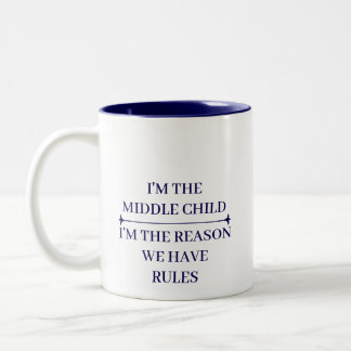 LUSTIGE MITTLERE KIND COOLE ZITATE INDIVIDUELLER N ZWEIFARBIGE TASSE