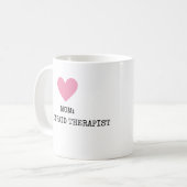 Lustige moderne Mutter Therapeutin Muttertag Chic Kaffeetasse (Vorderseite Links)