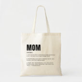 Lustige Mom Definition Tragetasche (Vorne)