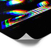 Lustige Mona Lisa Dj Varwave Techno Rave Edm Musik Poster (Ecke)