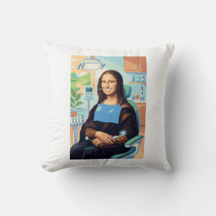 Lustige Mona Lisa Zahnarzt Zahnarztpraxis Kunst De Kissen