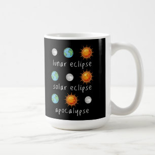 Lustige Mond-Sonnenfinsternis-Apokalypse Kaffeetasse