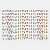 Lustige Monster Geschenkpapier Set (Vorderseite 3)