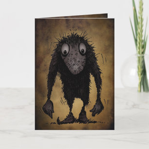 Lustige Monster-Schleppangel Karte