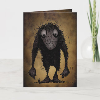 Lustige Monster-Schleppangel Karte