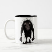 Lustige Monster-Schleppangel Zweifarbige Tasse (Links)