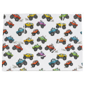 Lustige Monster-Trucks Geburtstag Große Geschenktüte (Vorderseite)