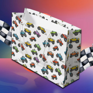 Lustige Monster-Trucks Geburtstag Große Geschenktüte