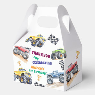 Lustige Monster-Trucks-Geburtstagsfeier Geschenkschachtel