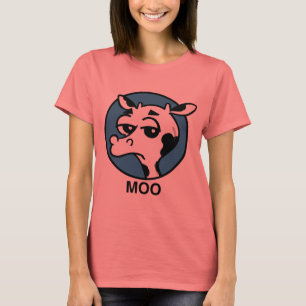 LUSTIGE MOO-KUH-GRAFISCHER WECKER-T - SHIRT