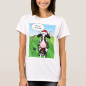 Lustige Mooey Weihnachtskuh-T-Shirts T-Shirt (Vorderseite)