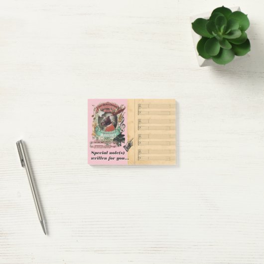 Lustige Moozart Mozart klassische Musik-Parodie Post-it Klebezettel (Büro)
