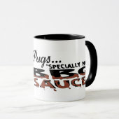 Lustige Mops GRILLEN Tasse (VorderseiteRechts)