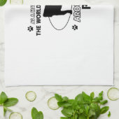 Lustige Mopsentwürfe Handtuch (Gefaltet)