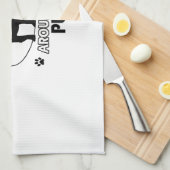 Lustige Mopsentwürfe Handtuch (Viertel Falte)