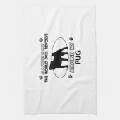 Lustige Mopsentwürfe Handtuch (Vertikal)