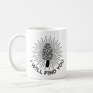 Lustige Morchel-Pilz-Kühle Pilz-Jagd Kaffeetasse