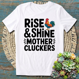 Lustige Morgen Hühner Mütter T-Shirt