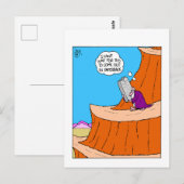 Lustige Moses Zehn Gebote Postkarte (Vorne/Hinten)