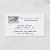 Lustige motivierend Lautsprecher-Pilotreise Visitenkarte (Rückseite)