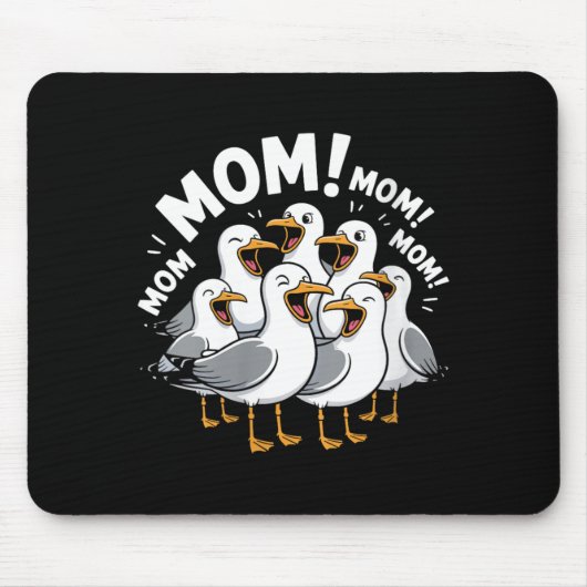 Lustige Möwe Mama Frauen Tier Muttertag Mousepad (Vorne)