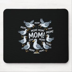 Lustige Möwe Mama Mütter Ozean Leben Muttertag Vog Mousepad