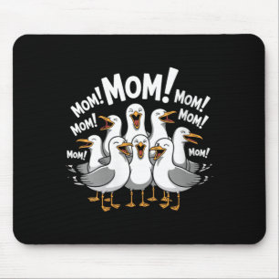 Lustige Möwe Mama Strand Ozean Vogelliebhaberin Da Mousepad