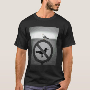 Lustige Möwe sagt Vogel ignoriert kein Möwen-Schil T-Shirt