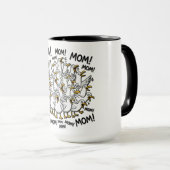 Lustige Möwen rufen Mama Tasse (VorderseiteRechts)