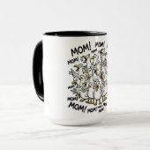 Lustige Möwen rufen Mama Tasse (Vorderseite Links)