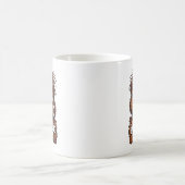 Lustige müde Eule Kaffee Kaffeetasse (Mittel)