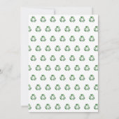 Lustige Müll Recycling 2. Geburtstagsfeier Einladung (Rückseite)