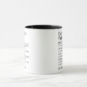 Lustige Müllcontainer-Feuerwehrmann-Definition Tasse (Zentrum)