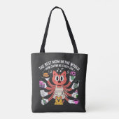 Lustige Multitasking-Katzenmutter Die beste Mama Tasche (Rückseite)