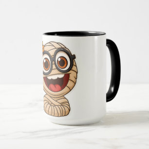 Lustige Mumien-Sticker Tasse
