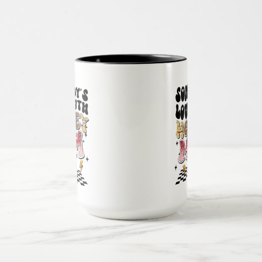 lustige Mundhockey-Mama Tasse (Zentrum)